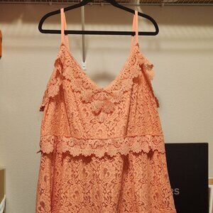 Coral Lace dress